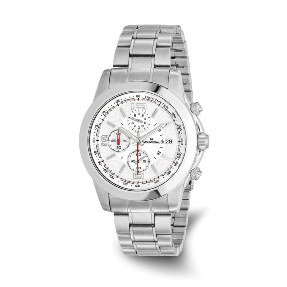 Mountroyal Mens Stainless Steel Chronograph Watch